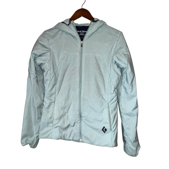 Women's Black Diamond First Light 1.0 Stretch Hoody Pastel Mint and Navy Jacket - Picture 1 of 8